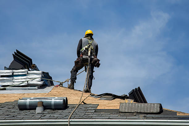 Professional Roof Replacement technician working in Corapeake, NC